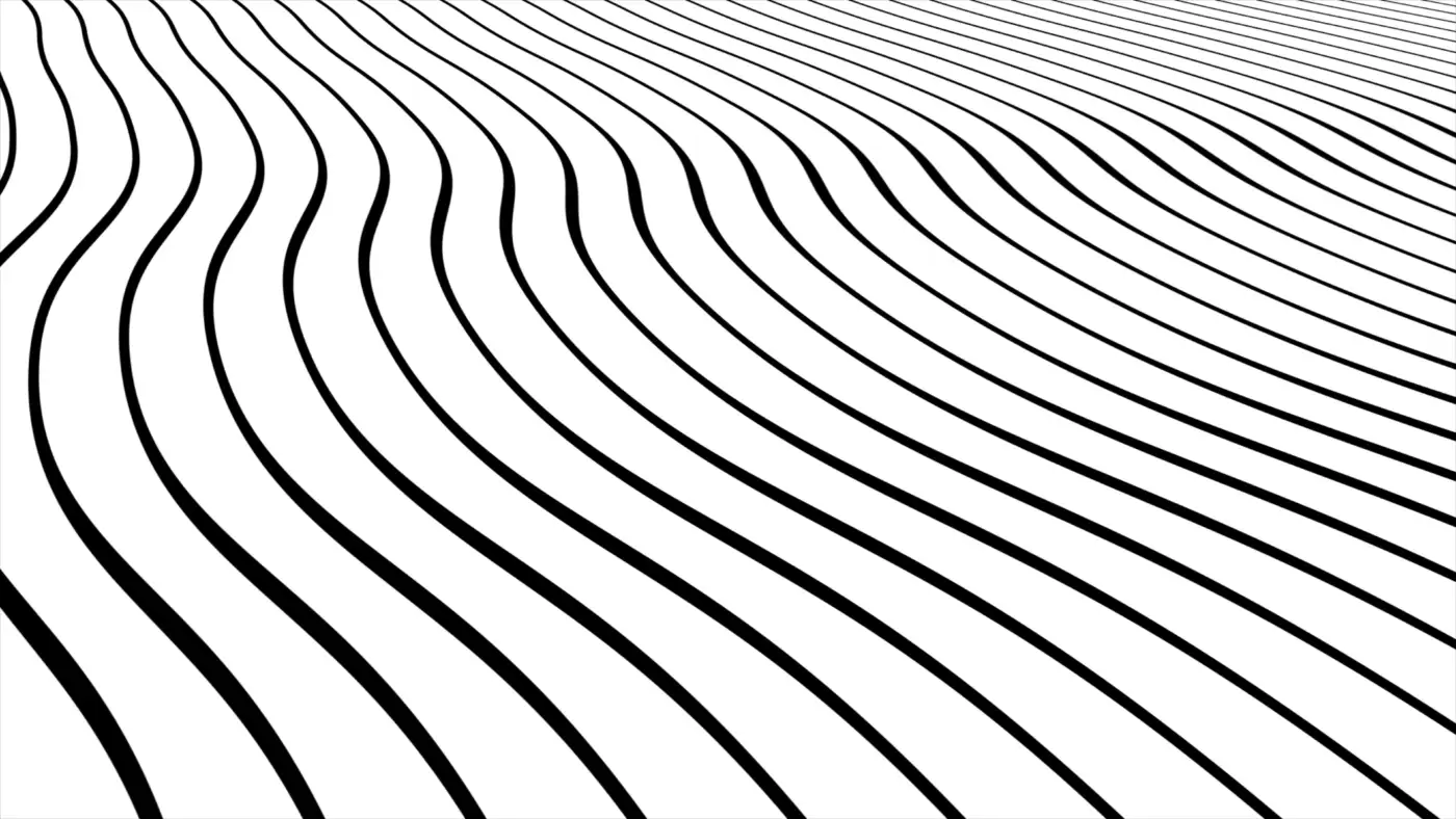 Fine parallel lines running side by side across a white field