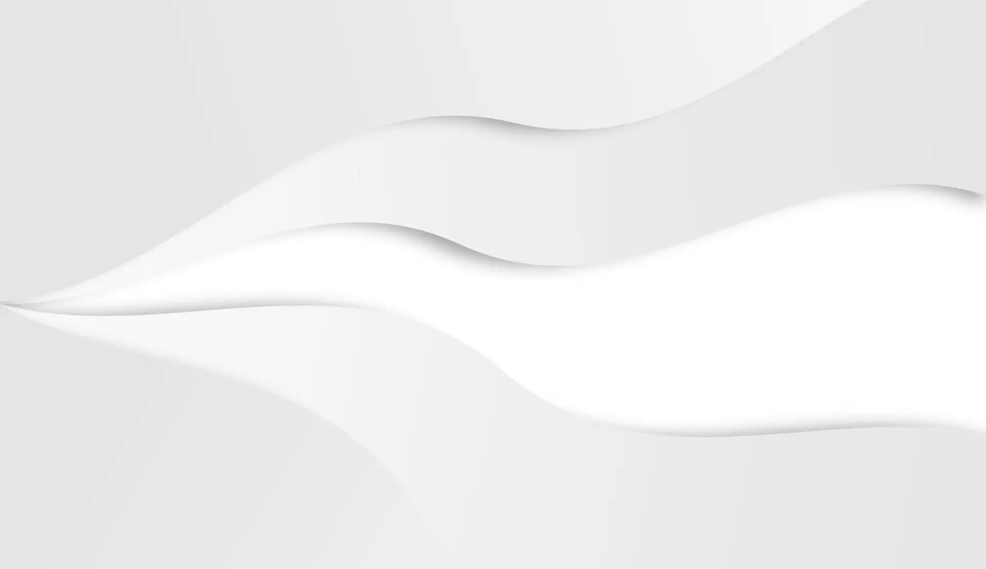 Smooth white waves flowing across a pale field, separated by soft bands of shadow