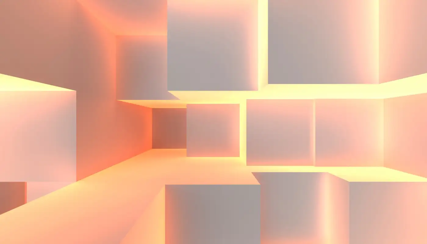 Warm-toned abstract geometric composition
